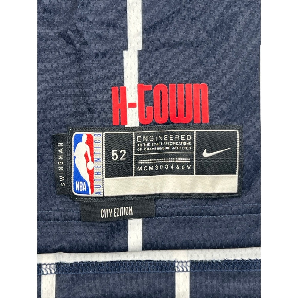 Houston Rockets NBA Nike Swingman Jersey City Connect Navy Blue H-Town 52 XL NWT - Picture 3 of 4